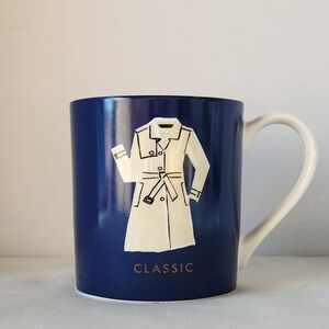 Kate Spade New York Classic “Things We Love” Lenox Coffee Tea Mug, Trench Coat